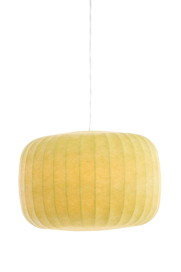 Japandi pendant lamp Lexa green Ø 44cm