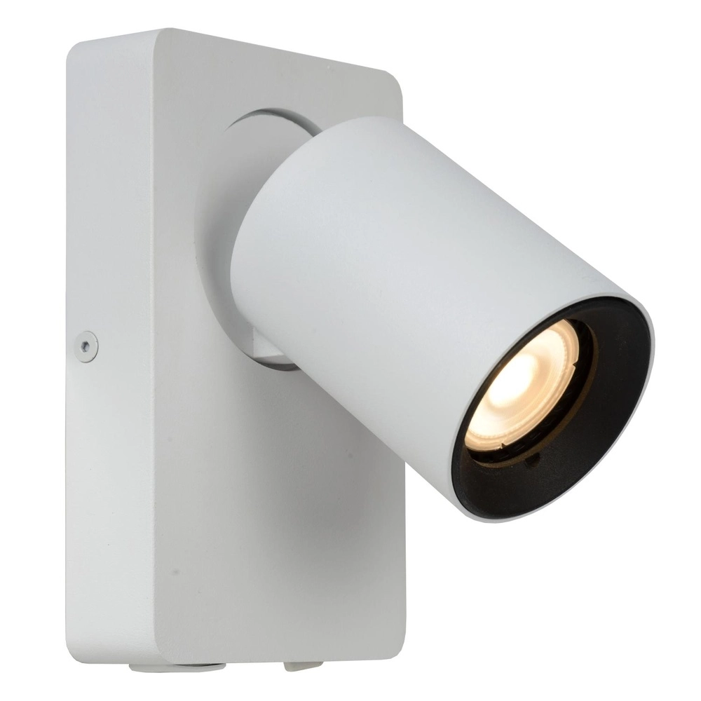 Bedside lamp Nigel with USB charging point white Lucide 5411212092748