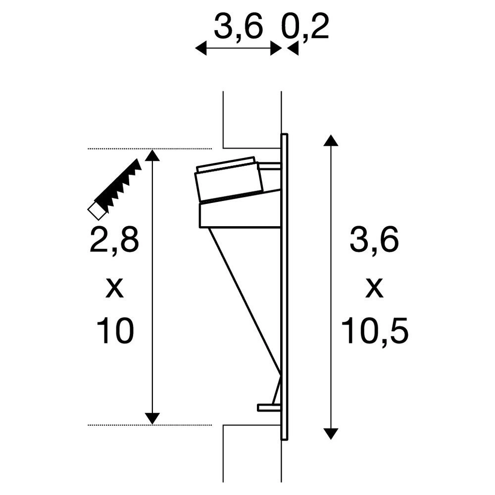 Staircase lighting Notapo S SLV 4024163231718
