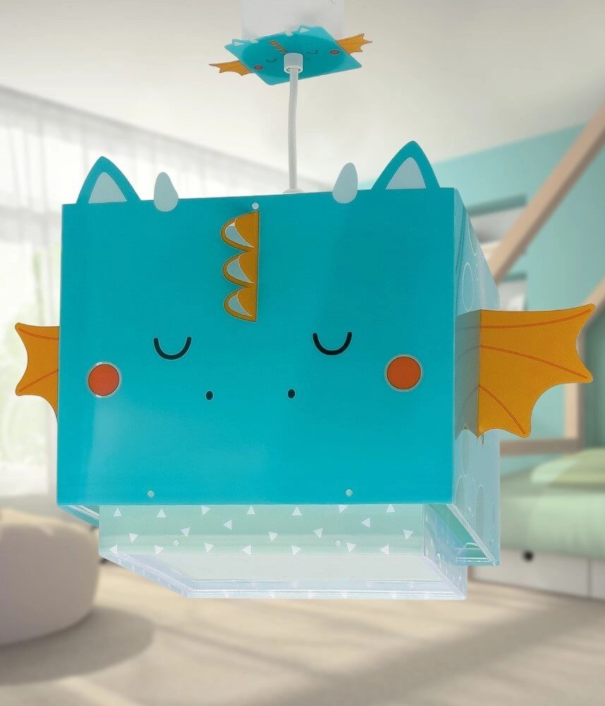 Design hanging lamp Little Dragon blue with white Dalber 8420406002941