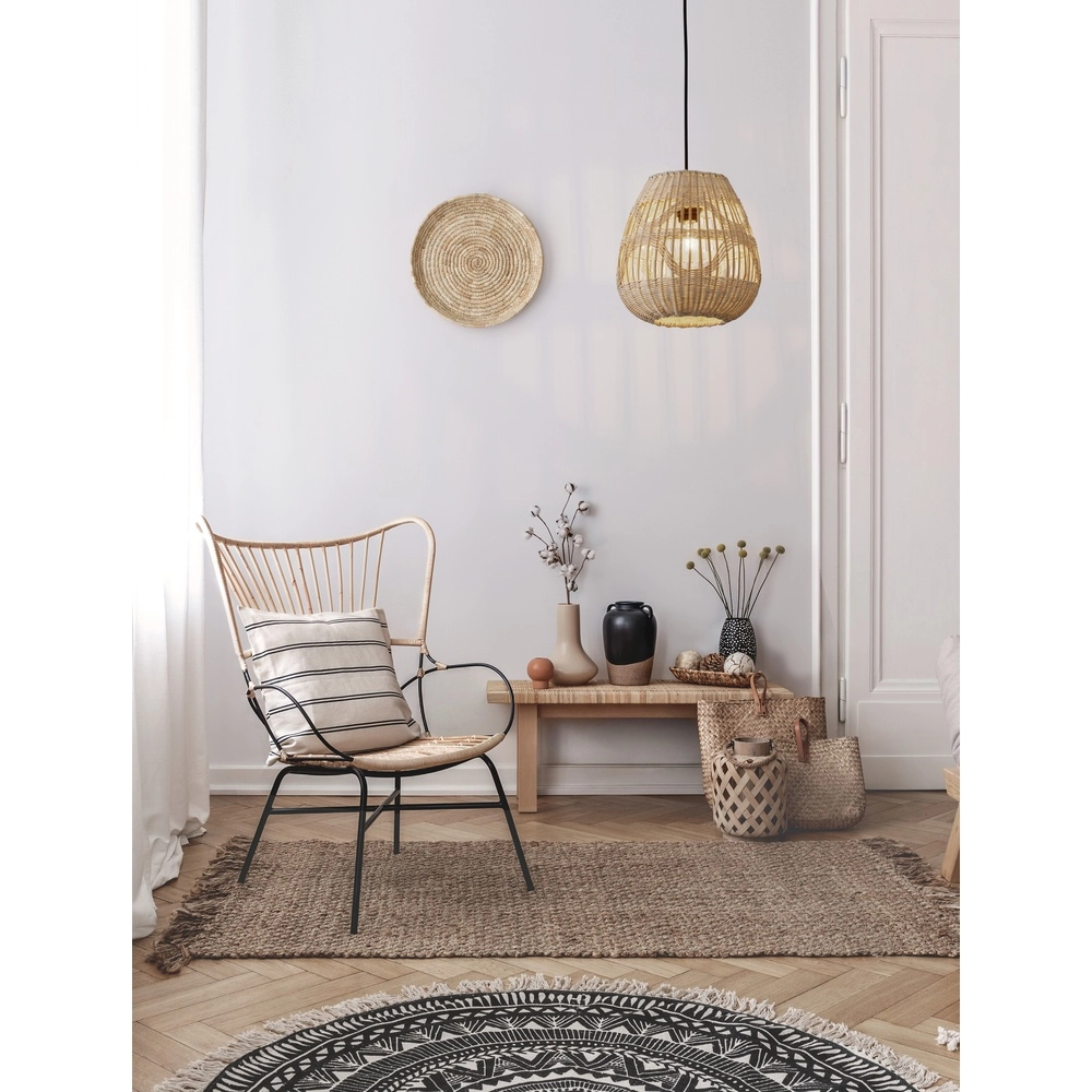 Rattan pendant lamp Marlo Ø 27cm Lyora 5212017438799