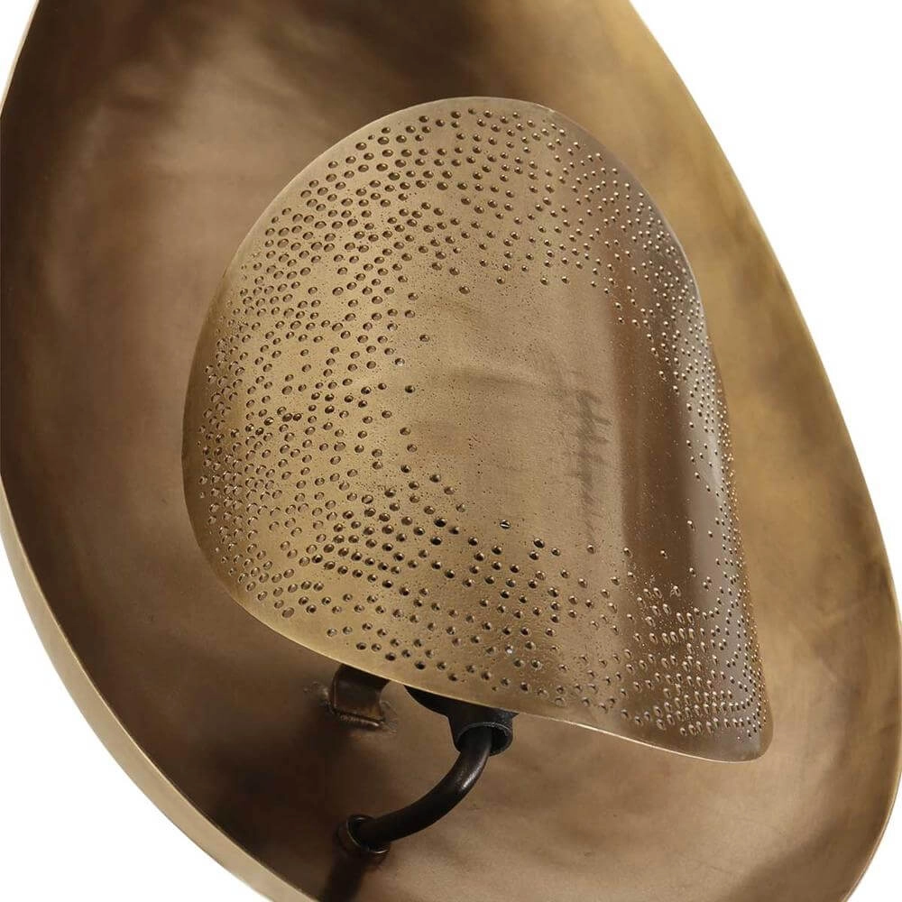 Oval wall lamp Brass bronze Steinhauer 8712746171655
