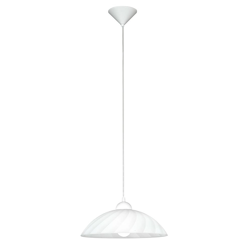 Pendant lamp Vetro corrugated white Eglo 9002759827854