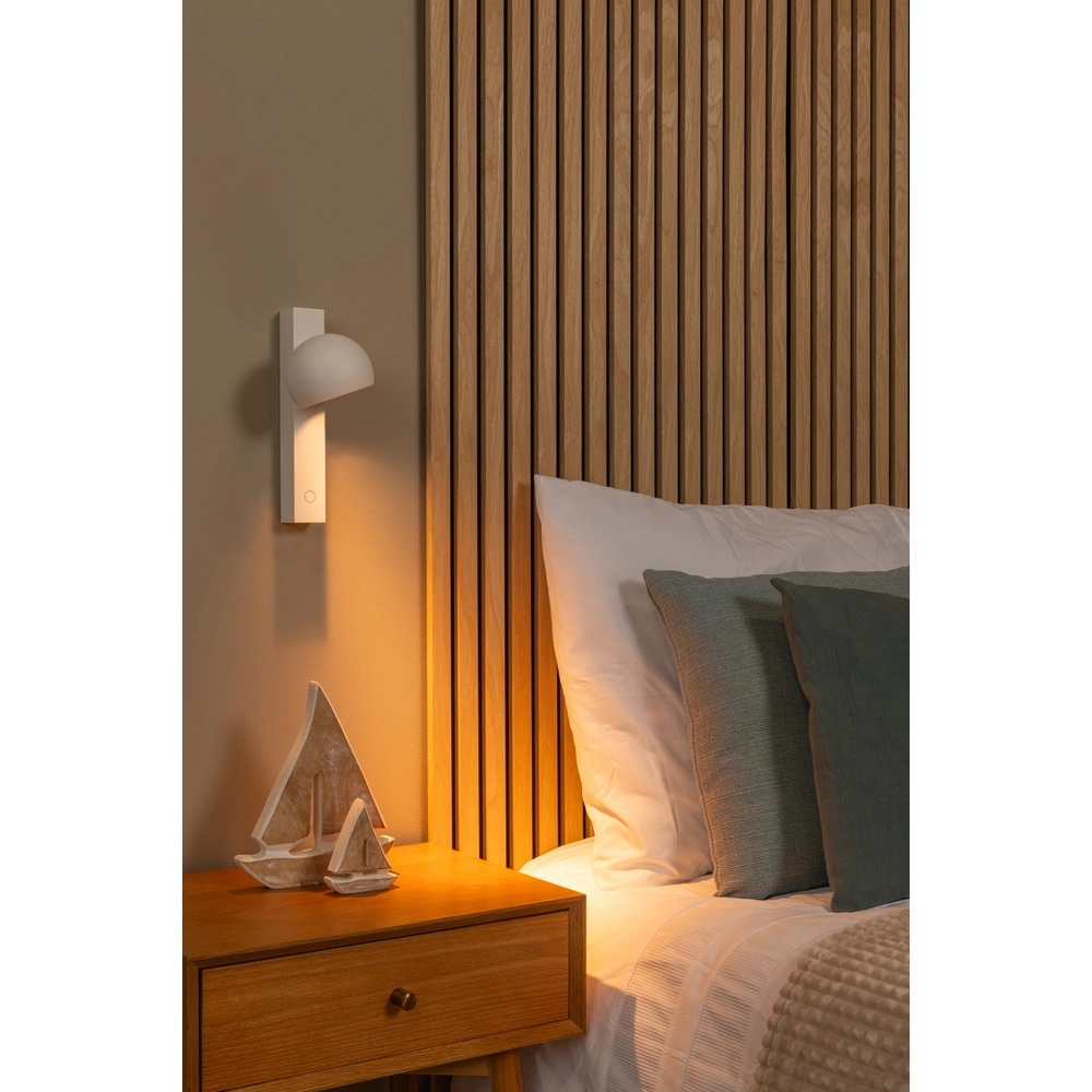 Bed reading lamp Esfera LED - White Premium by Lucide 5411212234469