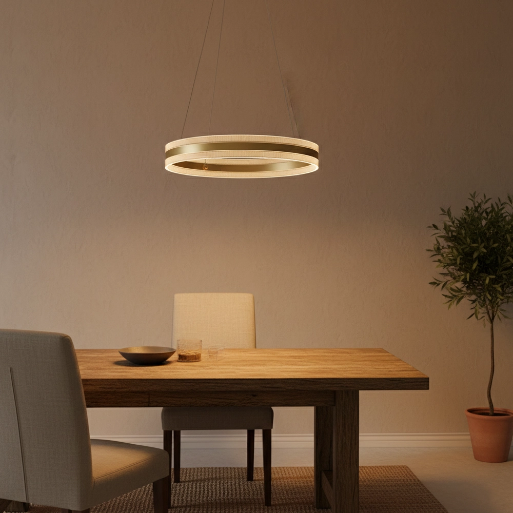 Pendant lamp Agos design gold Ø 60cm