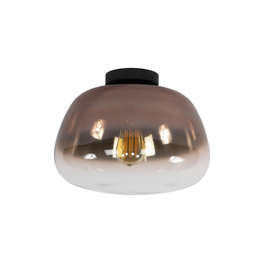 Glass ceiling lamp Pulse Ø 36cm - copper glass Lyora 8716803512054