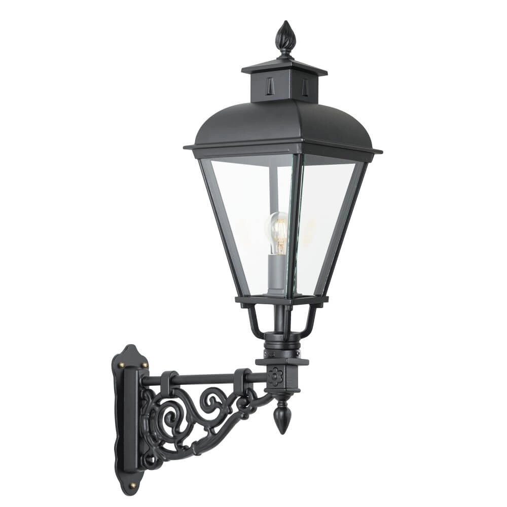 Old Dutch wall lamp Vondel B 90cm - black