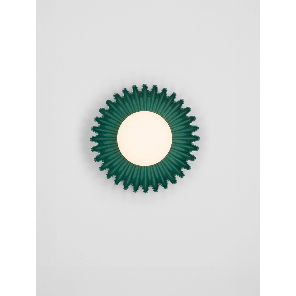 Wall lamp Petel Green with white glass Lyora 5212017483942