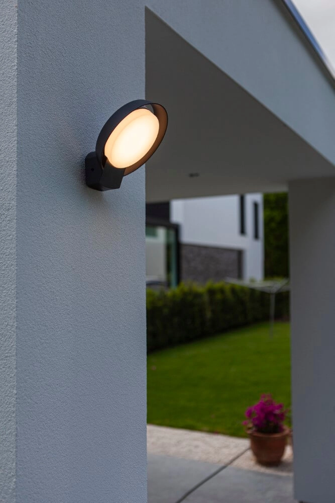 Round outdoor lamp Polo design anthracite Lutec 6939412013756