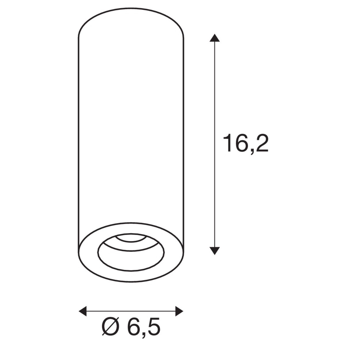 LED ceiling spotlight Numinos 6.5cm white SLV 4024163242776