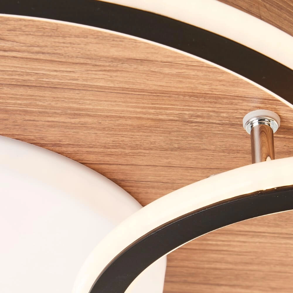 Round wooden ceiling lamp Karney Brilliant 4004353409646