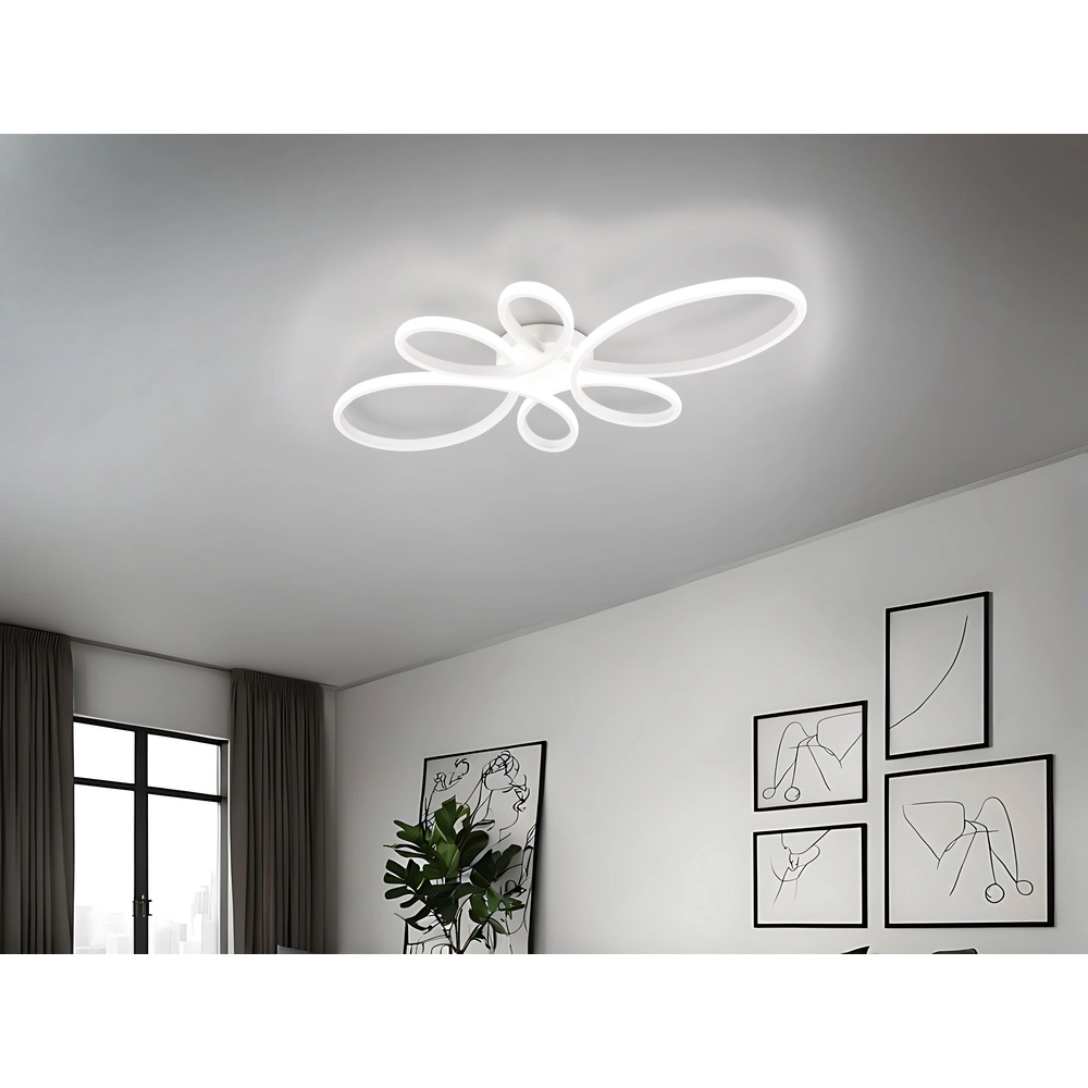 Design ceiling lamp Fly white Trio 4017807600858