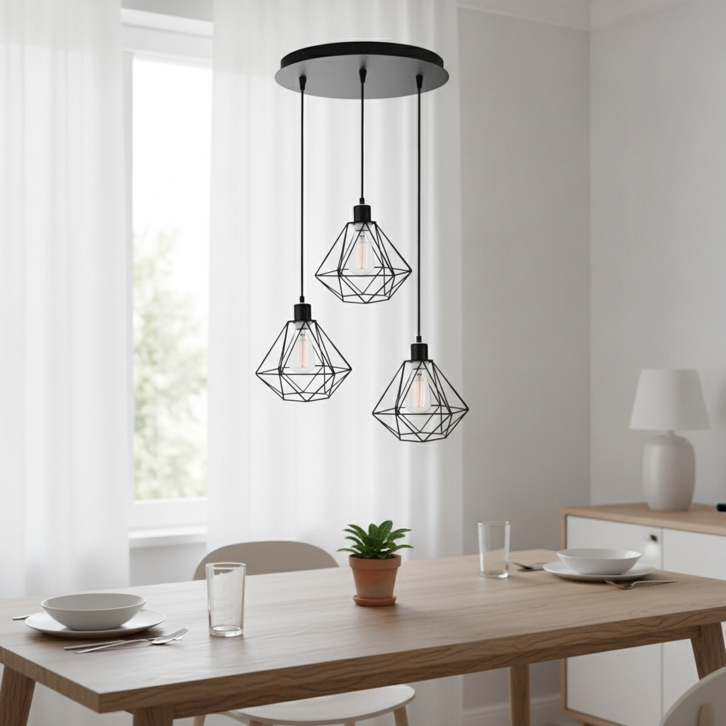 Pendant lamp Pietra 3-light Ø 30cm