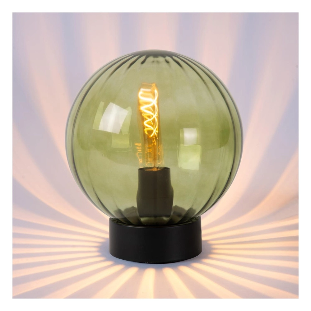 Table lamp Monsaraz Green glass Lucide 5411212452436