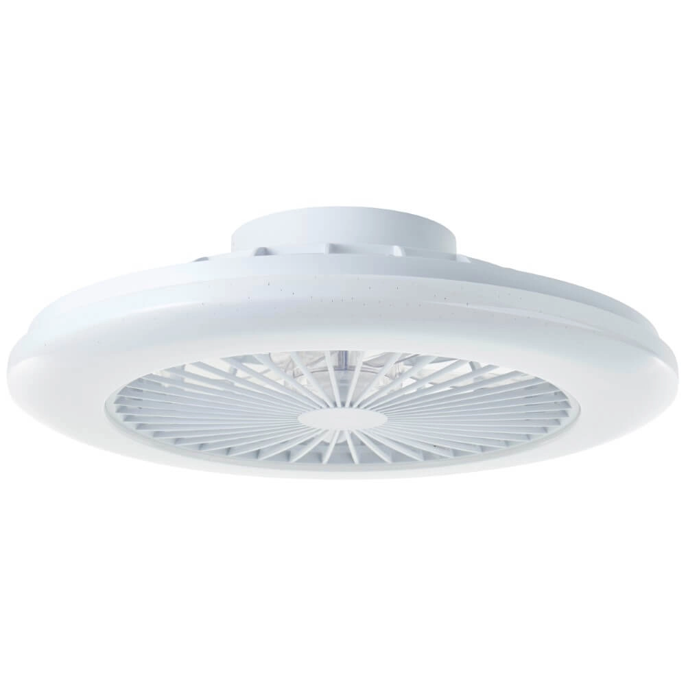 White fan Salerno with RGB function Brilliant 4004353433238