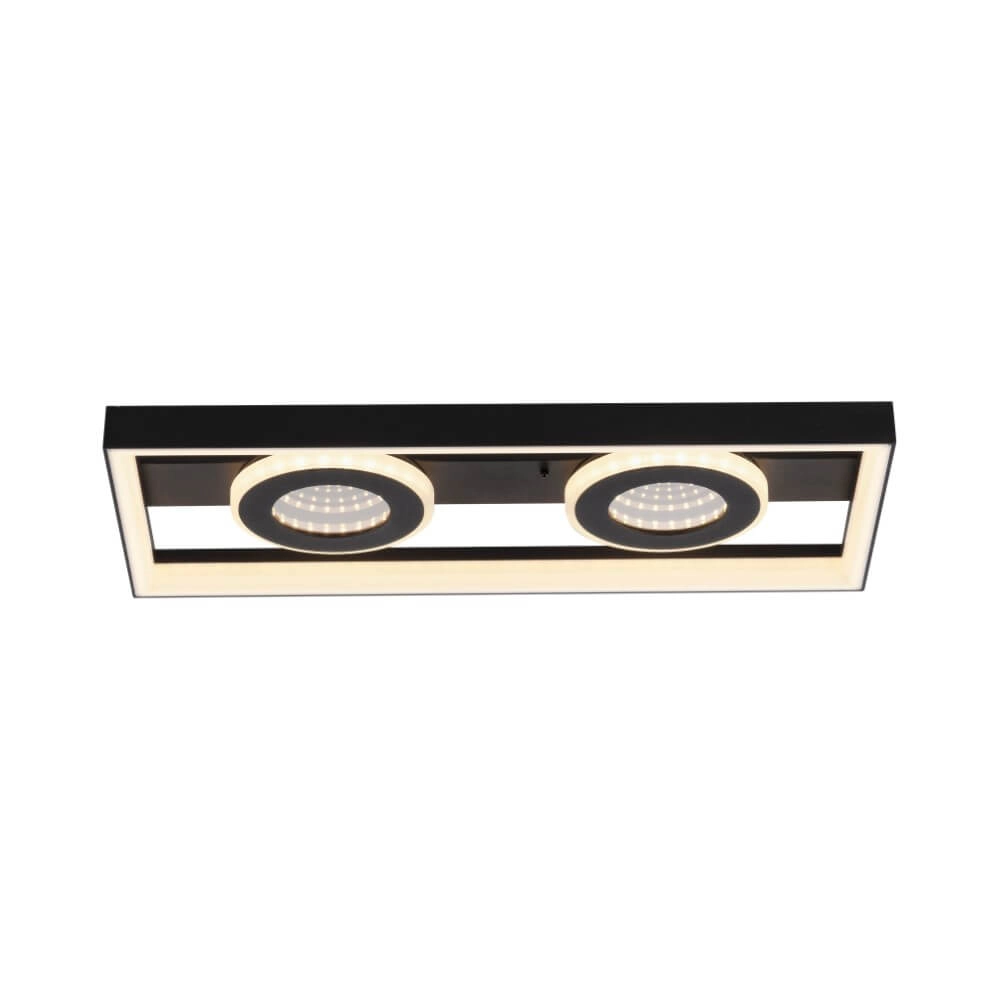 Rectangular ceiling lamp Traforo double Paul Neuhaus 4012248384893
