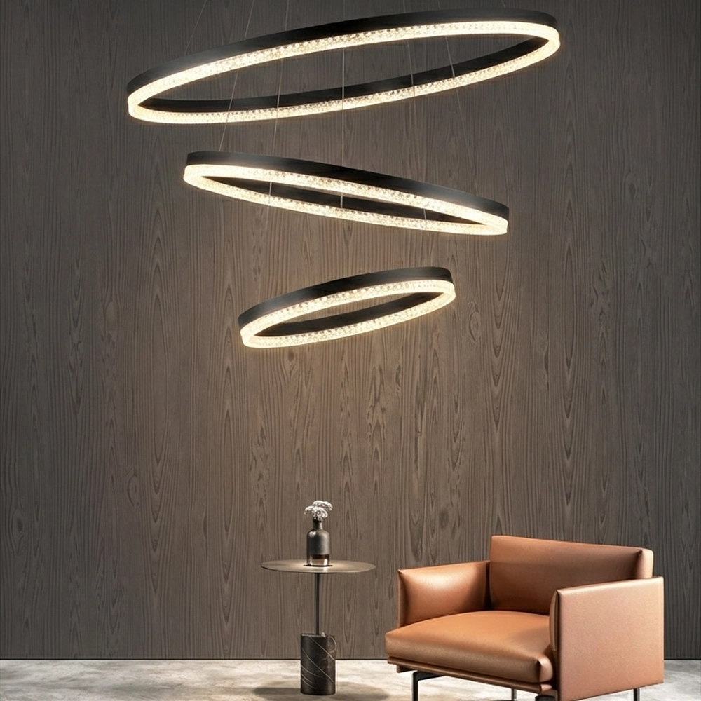 Pendant lamp Adria black Ø 80cm