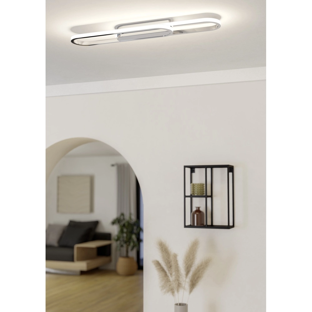 Sleek ceiling lamp Conivarena chromium Eglo 9008606357123