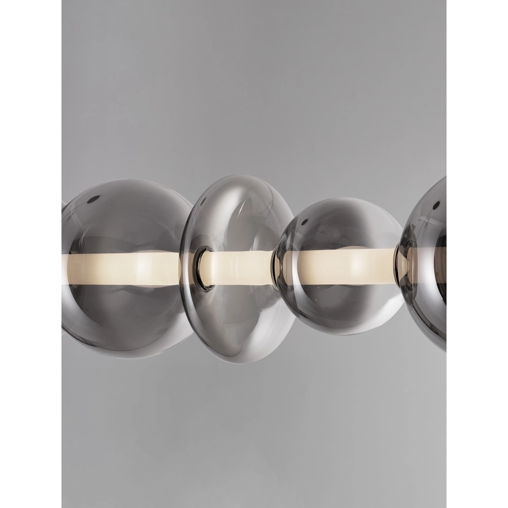 Pendant lamp Bally Smoke glass horizontal Lyora 5212017449184