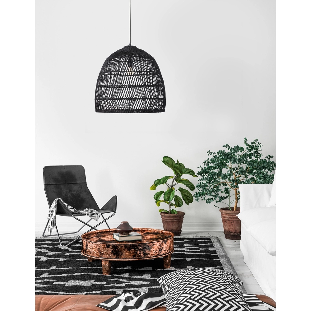 Bohemian pendant lamp Destin rattan Ø 53cm