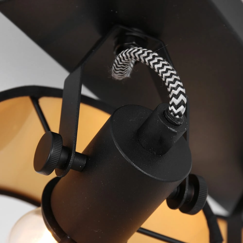 Black ceiling lamp Ornoir 2-light Steinhauer 8712746151411