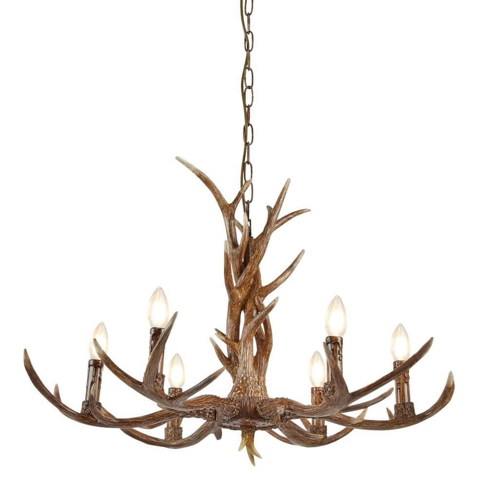 Wooden hanging lamp Stag Ø 80