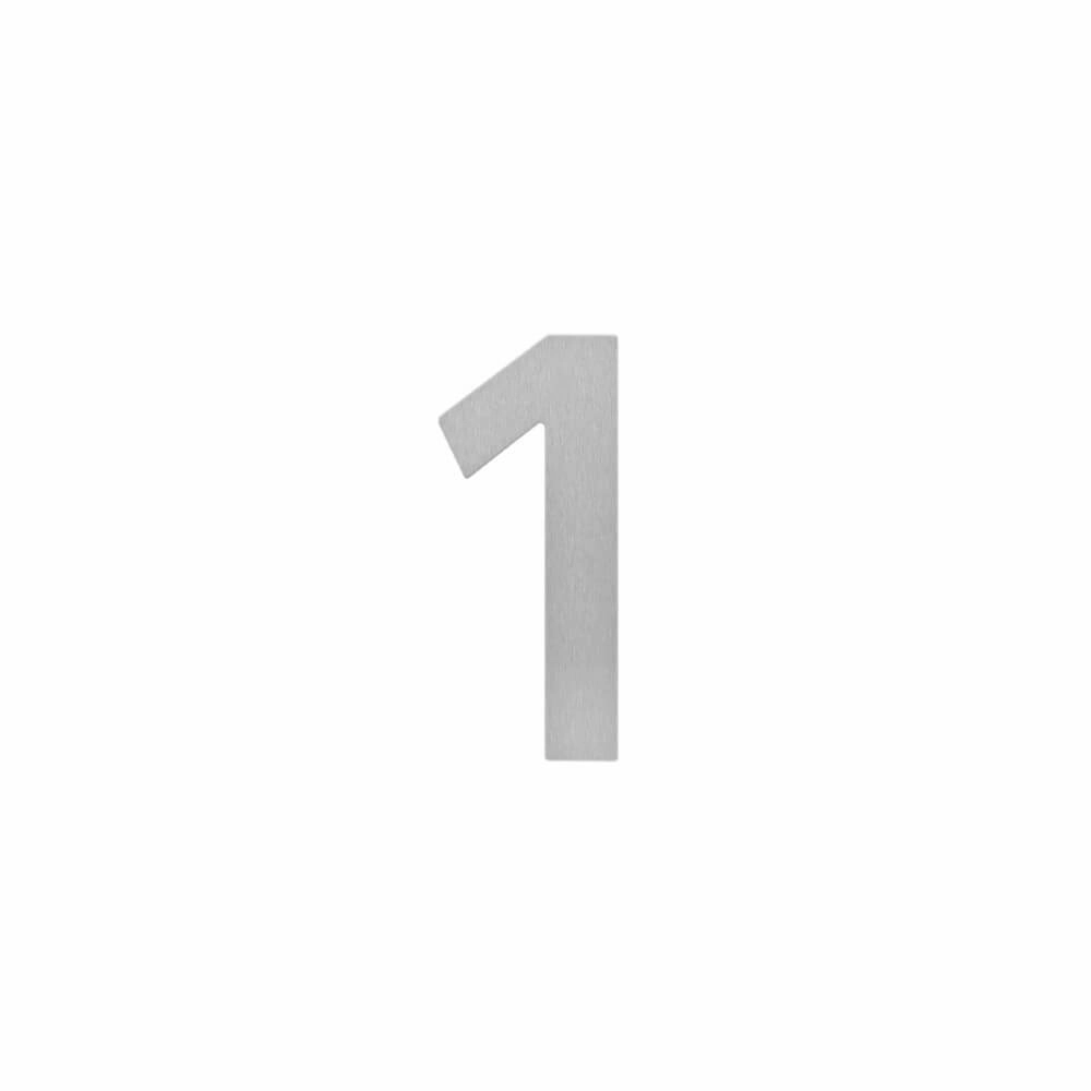 House number 1 Numbra 150x2mm stainless steel