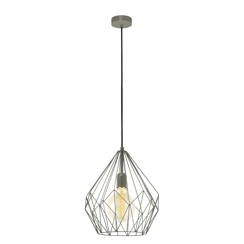 Grey pendant lamp Carlton Ø 31cm - E27