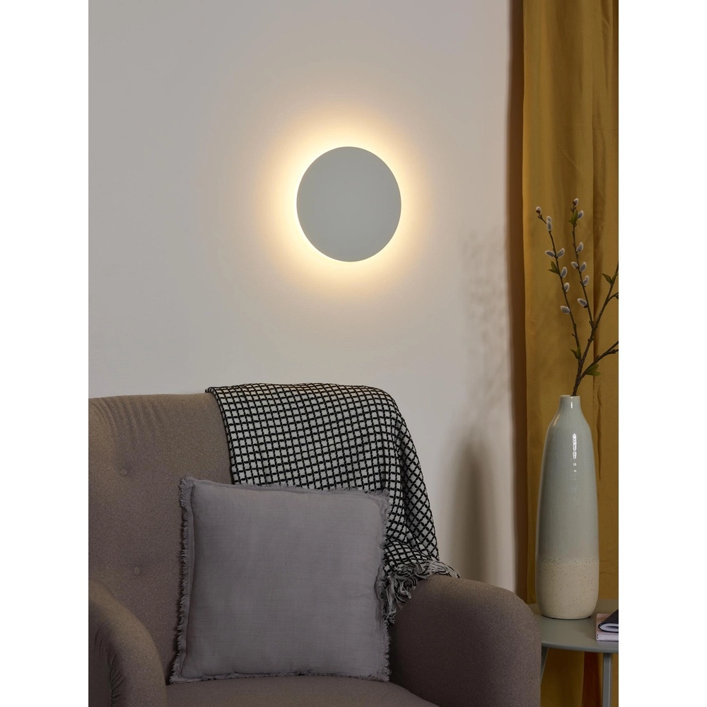 Design wall lamp Eklyps Led Ø 25cm white Lucide 5411212460264