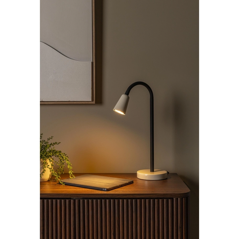 Desk lamp Jasper sand brown