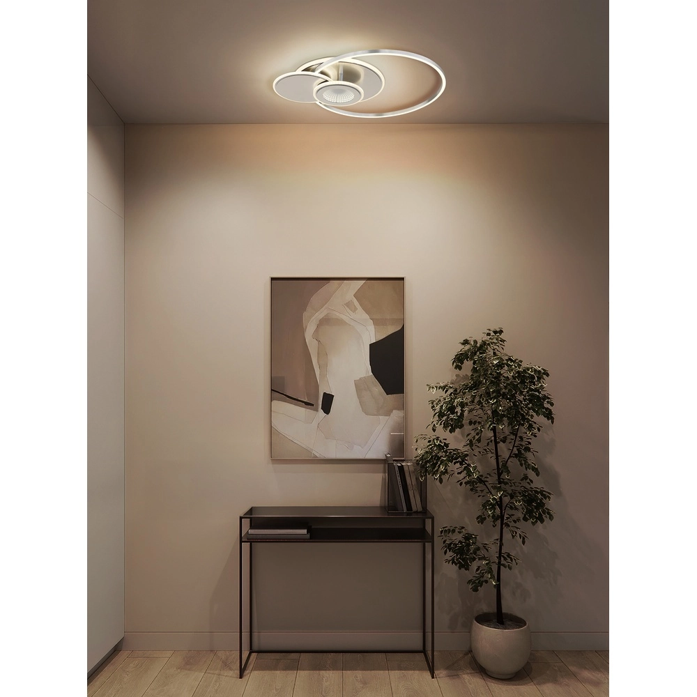 Design ceiling lamp Beltran silver grey Globo 9007371586691