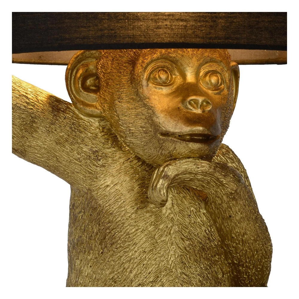 Table lamp Extravaganza Chimp monkey black with gold Lucide 5411212105325