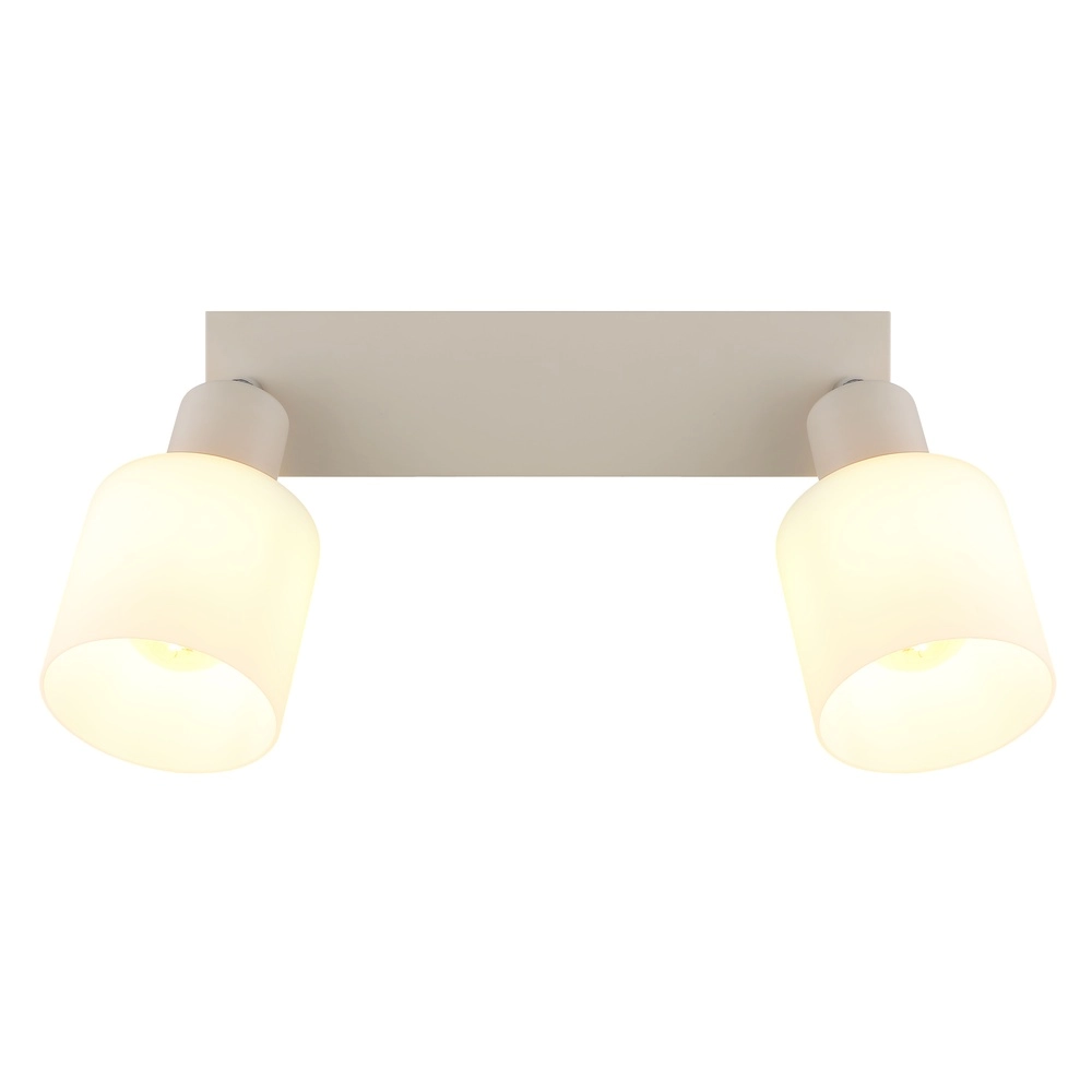 2-light ceiling spotlight Trent sand brown Globo 9007371575961