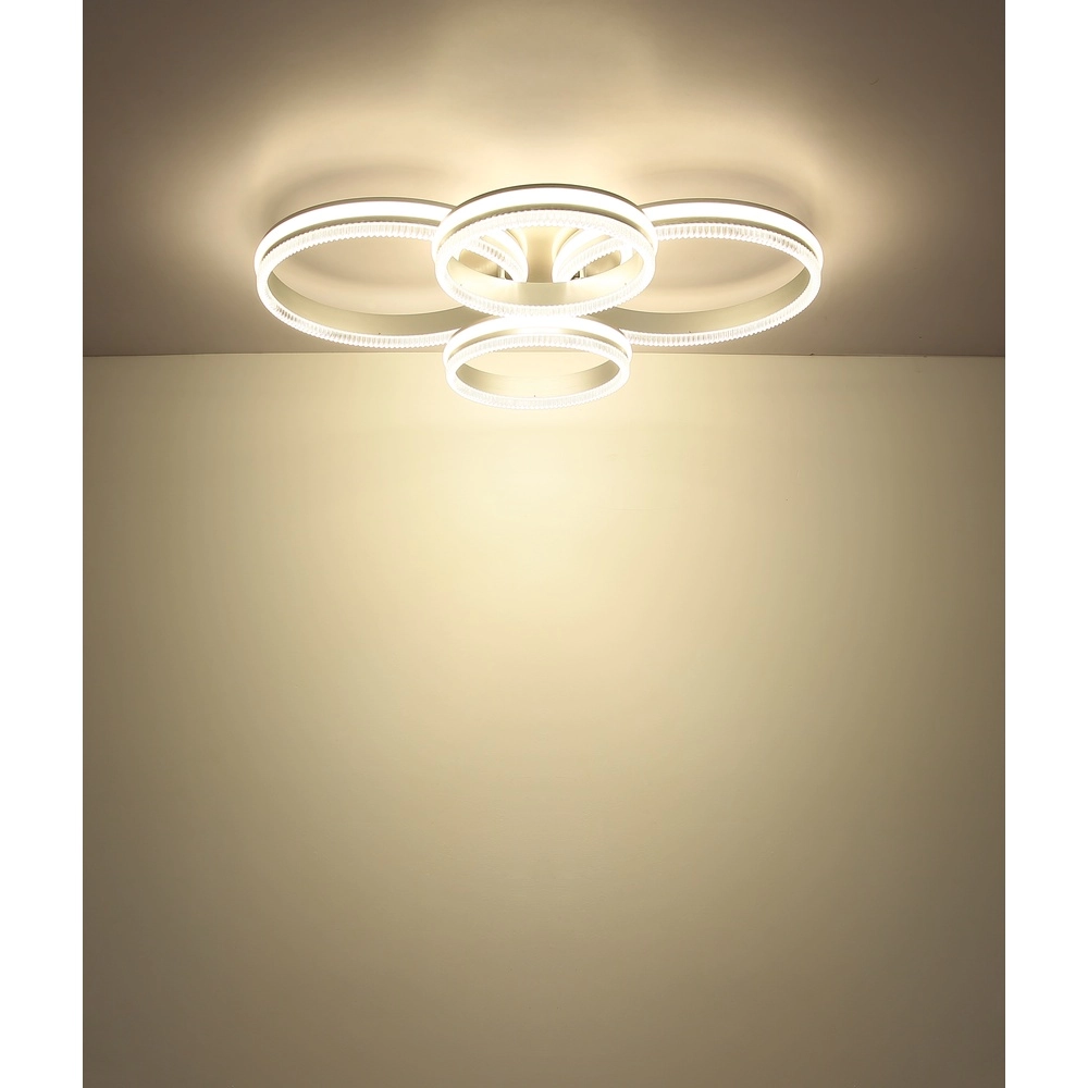 Ceiling lamp Francine gunmetal 4 rings Globo 9007371592630