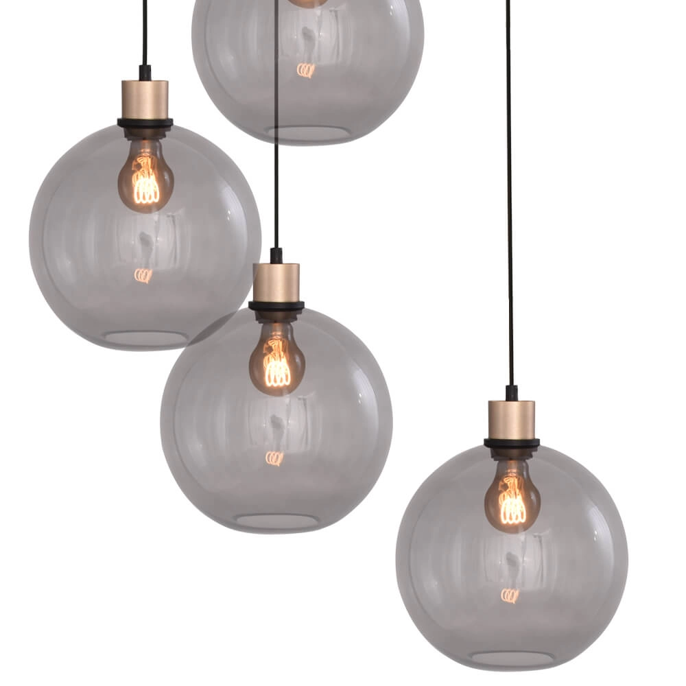 Vide hanging lamp Lazise 5-light gold Masterlight 8718121303086