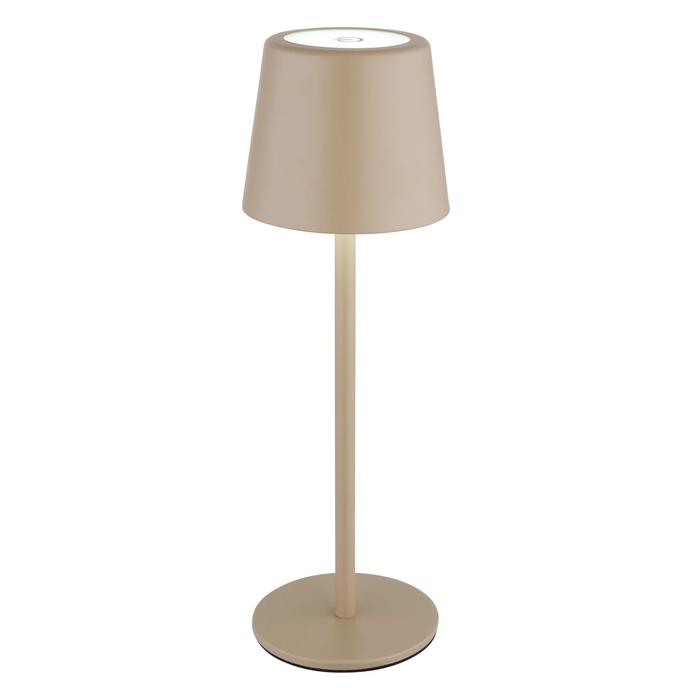 Modern table lamp Vancouver Sand Brown Rechargeable Globo 9007371525478