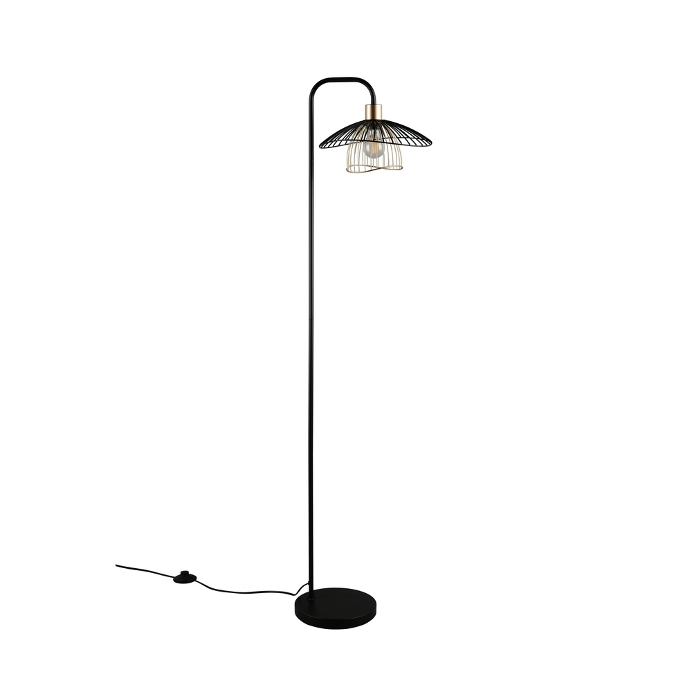Floor lamp Lauris Black Trio 4017807678109