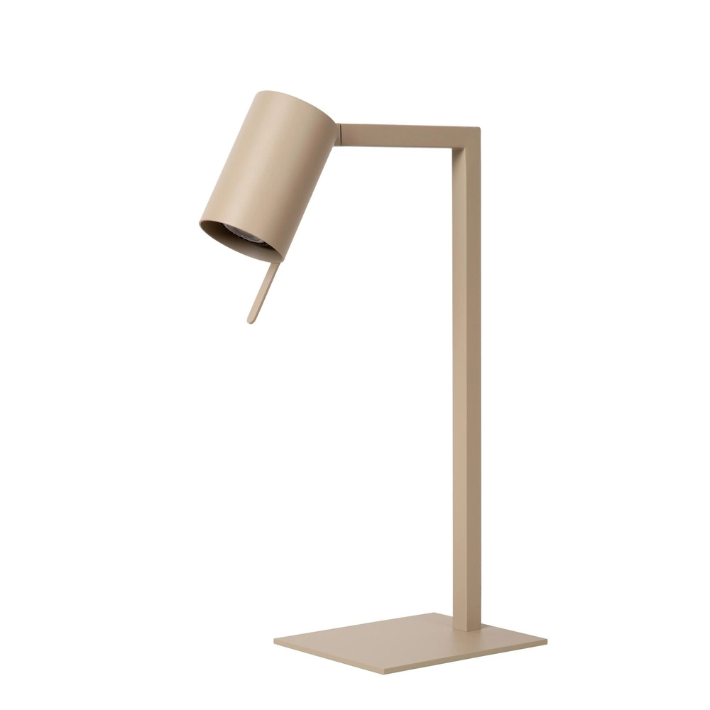 Modern desk lamp Lesley sand brown