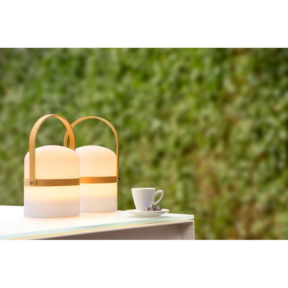 Rechargeable table lamp Joe IP44 white Lucide 5411212061201