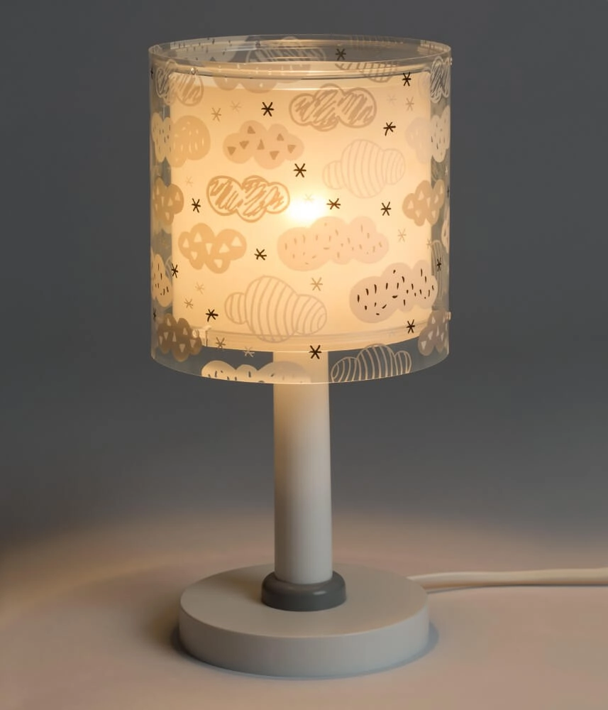 Children's room table lamp Clouds soft gray Dalber 8420406800448