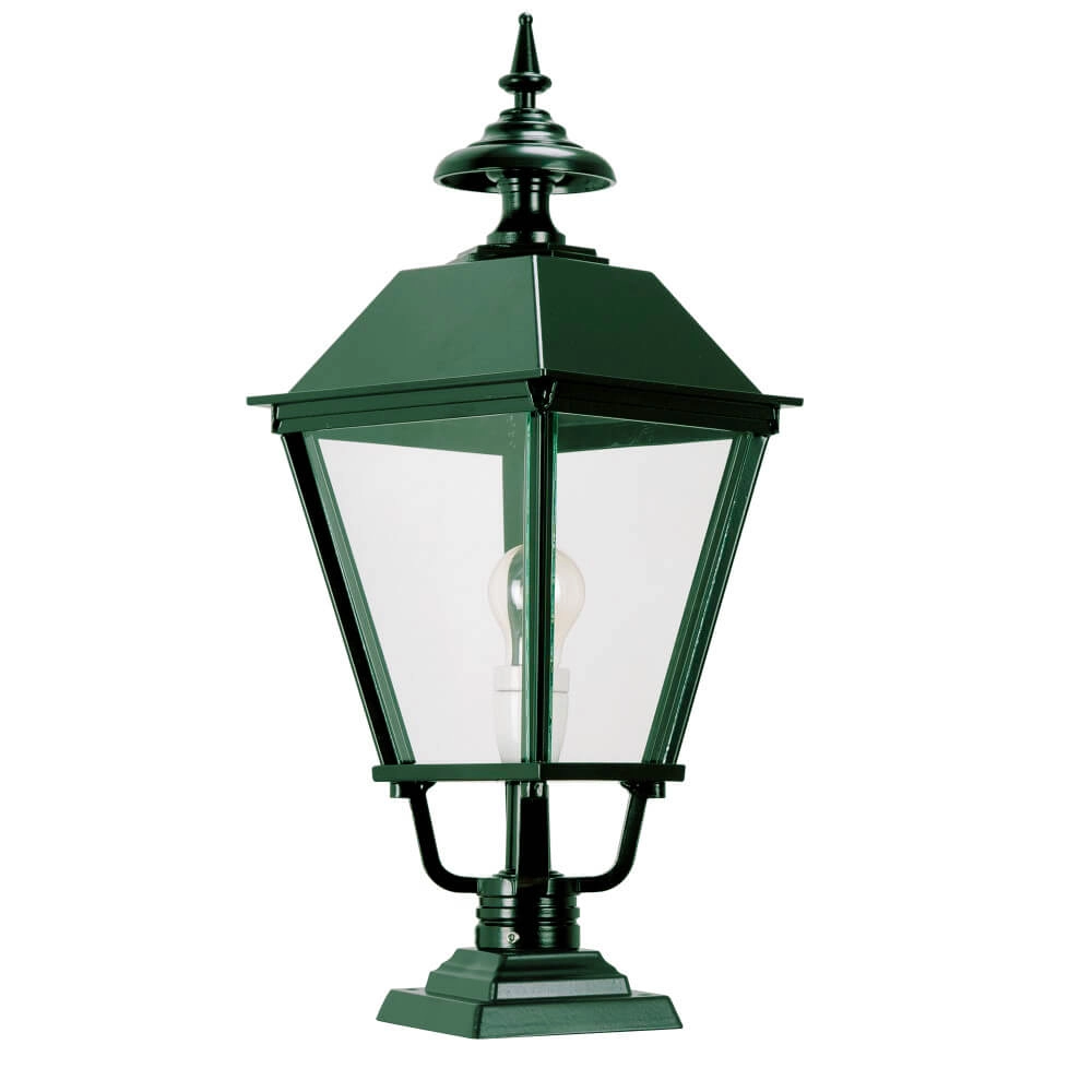 Old Dutch pedestal lamp Richmond green