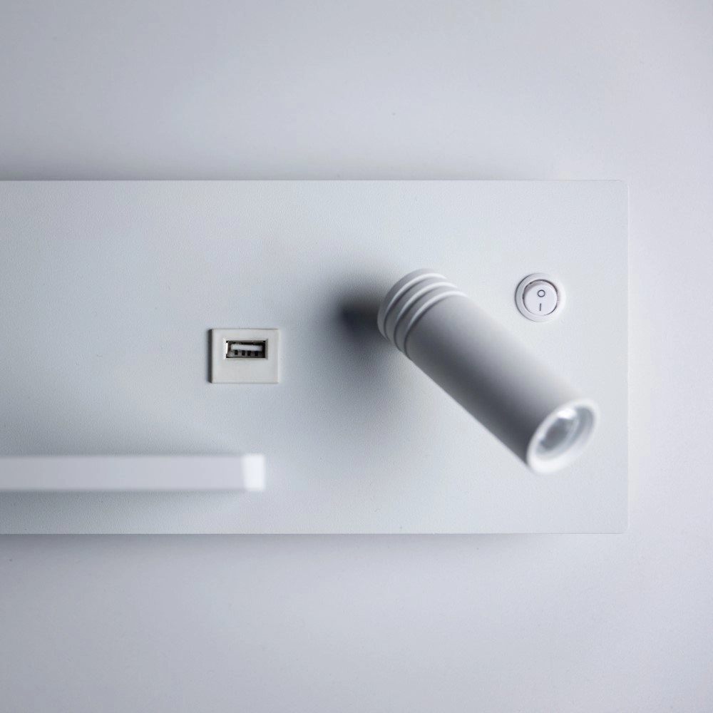 Bedroom lamp Nighty Right USB ETH 8720195301004