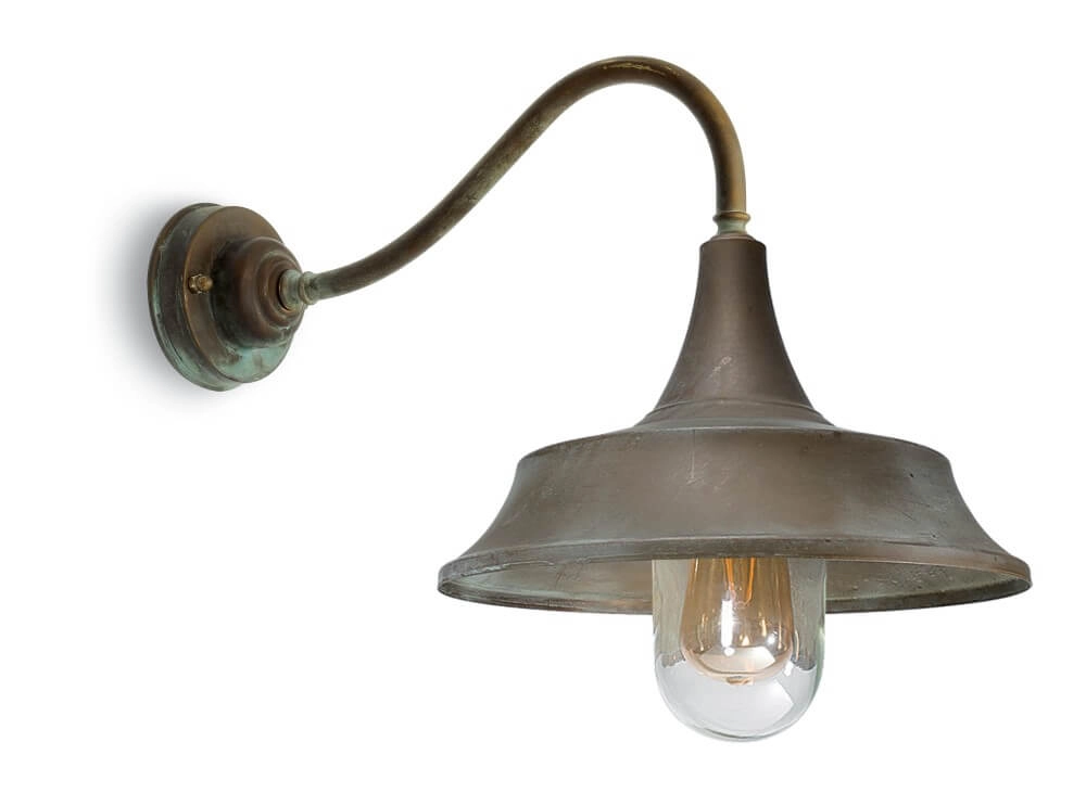 Straight outdoor lamp Atelier aged brass