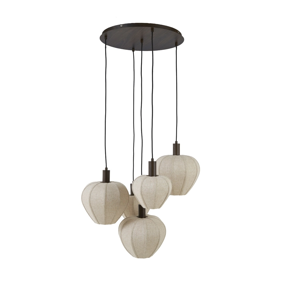 Japandi pendant lamp Huxi 5-light Light & Living 8717807843458