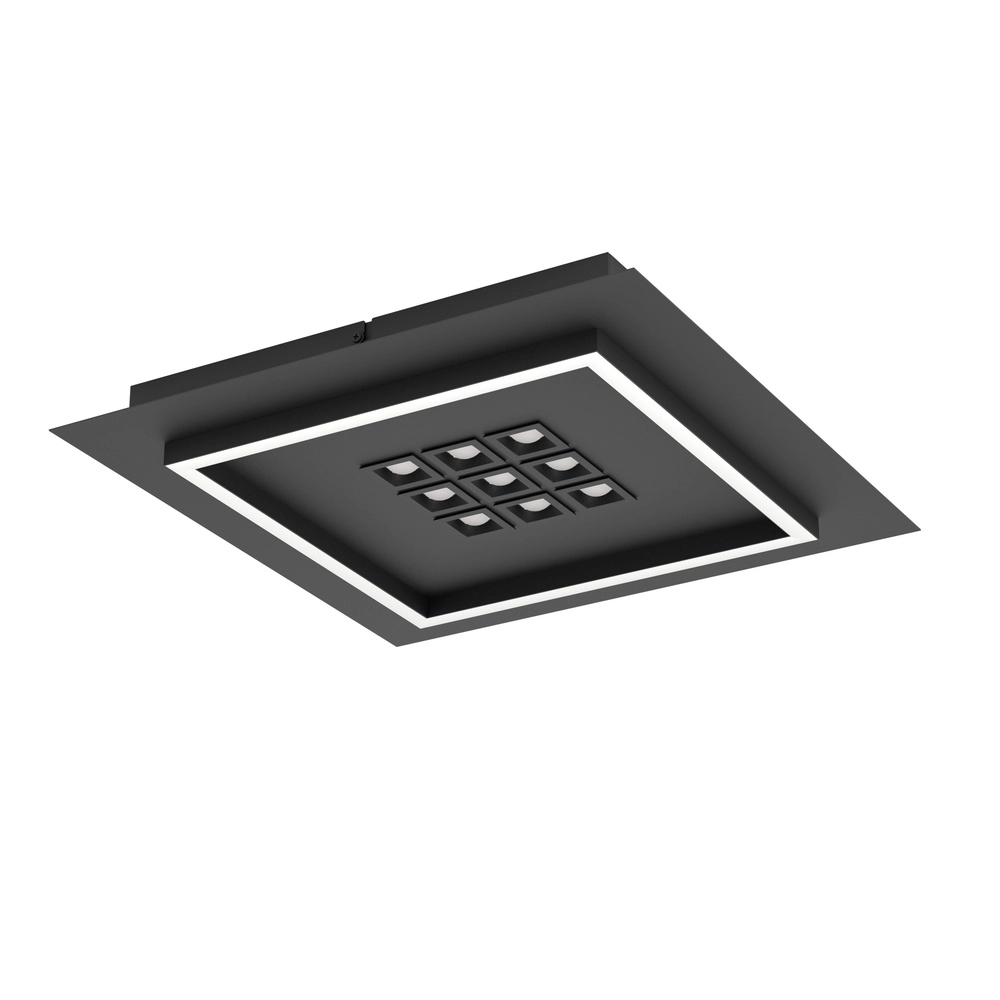 Modern led ceiling light Balazote 36x36 cm - black