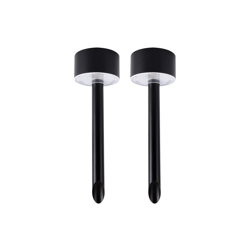 Solar pole True 24cm - black - set of 2