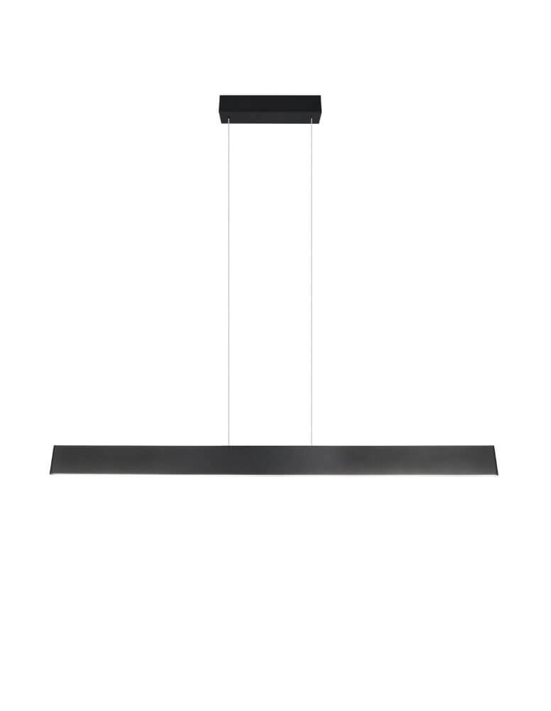 Led Office Pendant Light Galway 150cm - black Trio 4017807616668