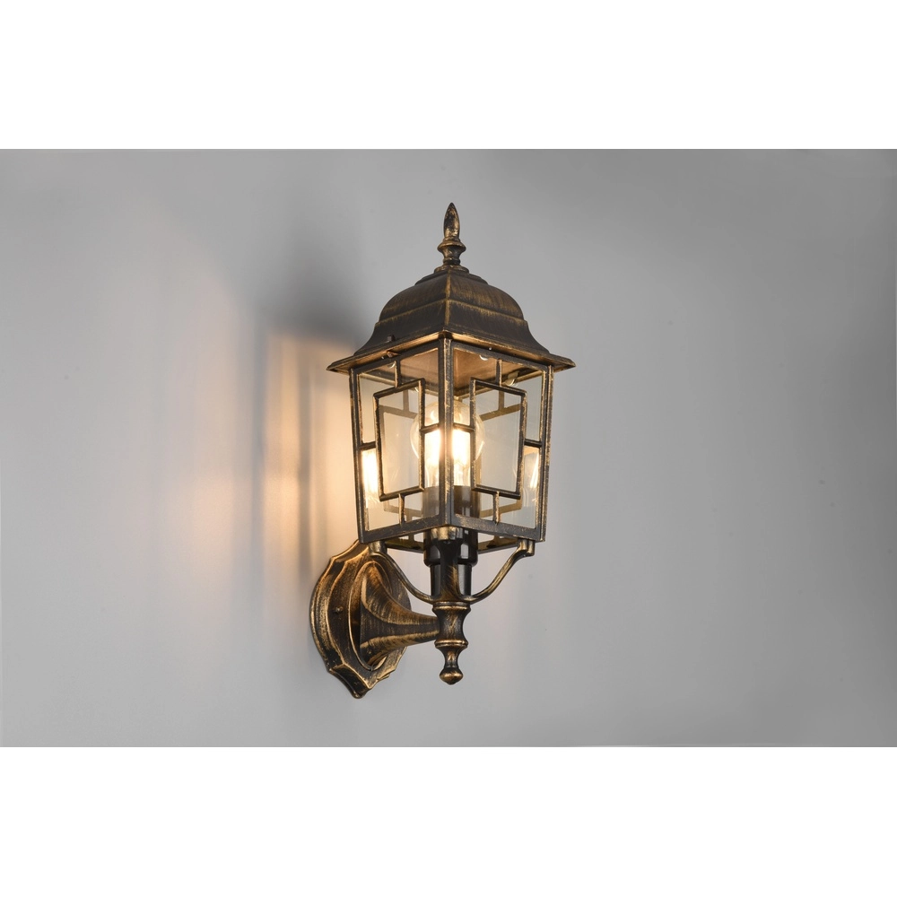 Classic wall lamp Volturno antique brown Trio 4017807543575