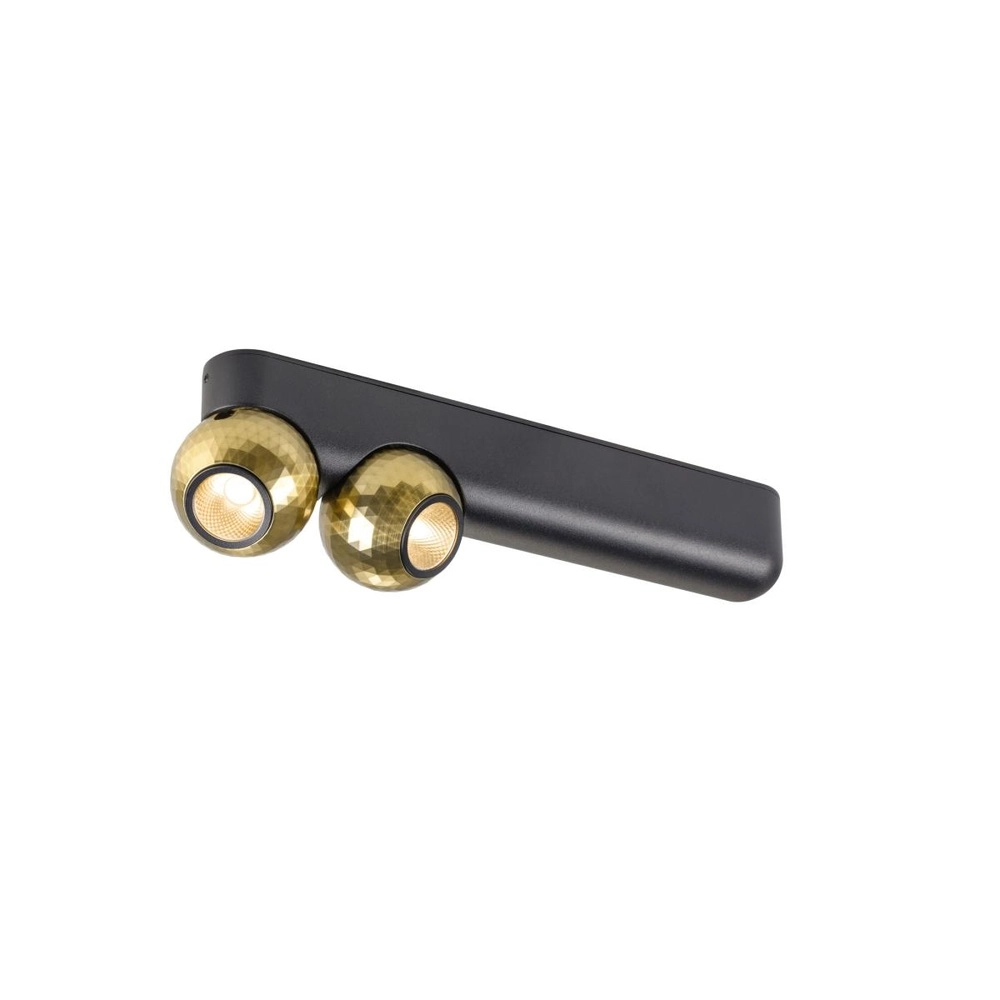 Ceiling lamp Dysko Black with Gold Double
