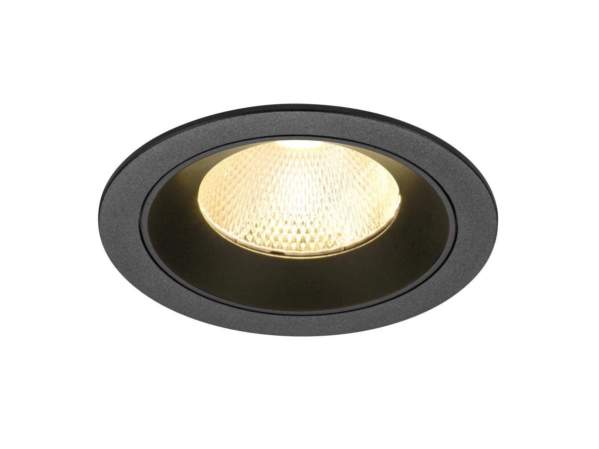 Recessed spotlight Numinos L black 3000K - 20deg